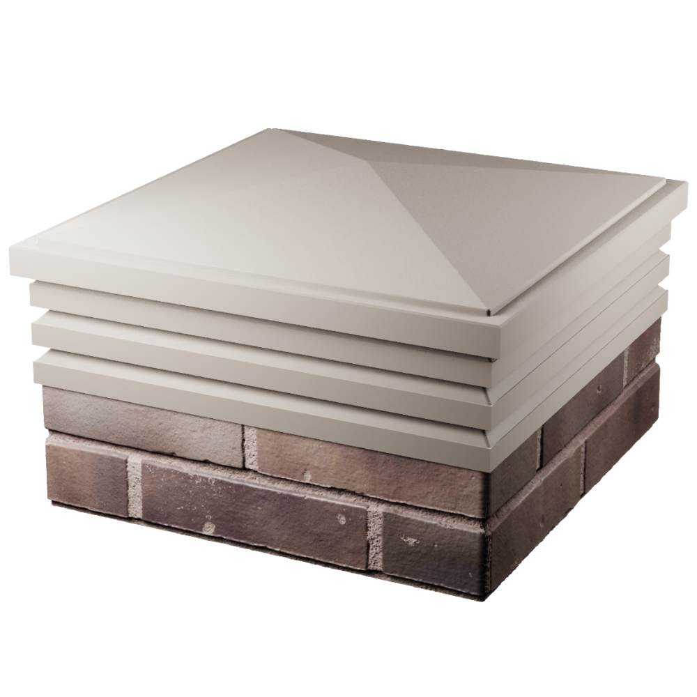 Колпак Бона Бежевый с посадкой 2х2 кирпича (513х513мм) фото 4