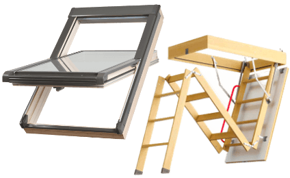 Мансардные окна, чердачные лестницы