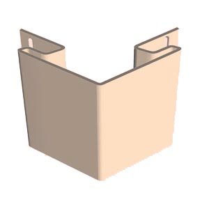 Наружный угол FineBer Слон.Кость 3,05м.(уп. 5 шт) фото Центр Металлокровли