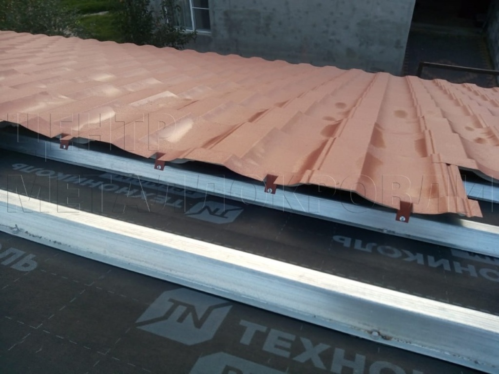 Металлочерепица Геркулес 8004 терракотовый Стальной Бархат от Центра Металлокровли в Элисте