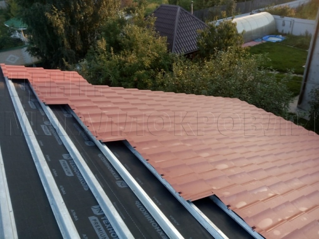 Металлочерепица Геркулес 8004 терракотовый Стальной Бархат от Центра Металлокровли в Элисте