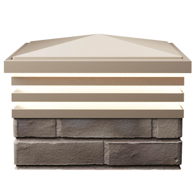 Колпак Бона на 1.5 кирпича Бежевый с подсветкой 1